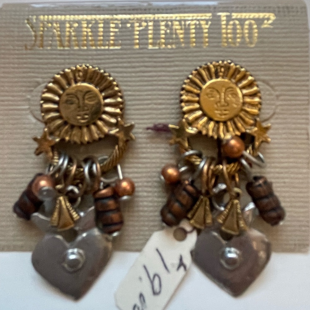 🌞 NWT Sun Earrings Mixed Metal Earrings  🌞